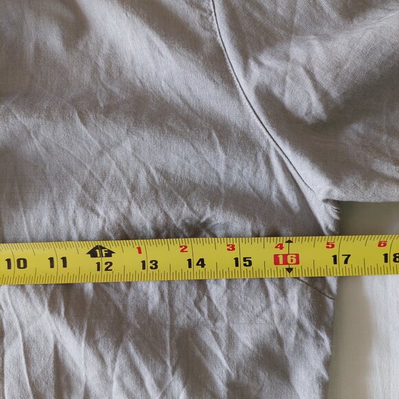 Icebreaker Light Gray Button Down Merino Wool Short Sleeve Shirt, XS - Picture 7 of 8